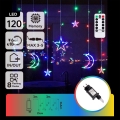 Aigostar - LED RGBY Guirnalda de exterior 120xLED/8 funciones 3x0,6m IP44 multicolor + mando a distancia