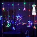 Aigostar - LED RGBY Guirnalda navideña para exterior 120xLED/8 funciones 3x0,6m IP44 multicolor + mando a distancia