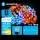 Aigostar - LED Solar cadena decorativa 50xLED/8 funciones 12m IP65 multicolor 800 mAh