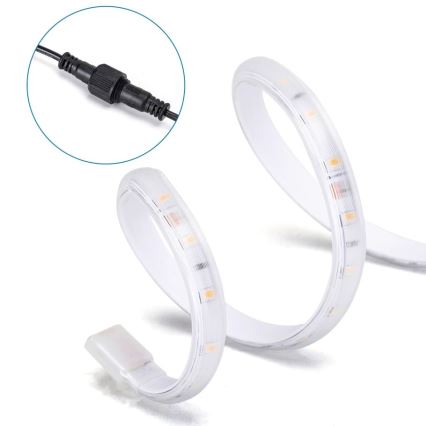 Aigostar - LED Tira solar regulable LED/1,6W/3,2V 3 m 2700K IP65 1800 mAh + control remoto
