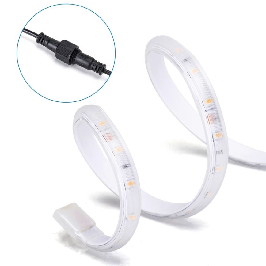 Aigostar - LED Tira solar regulable LED/1,6W/3,2V 3 m 2700K IP65 1800 mAh + control remoto
