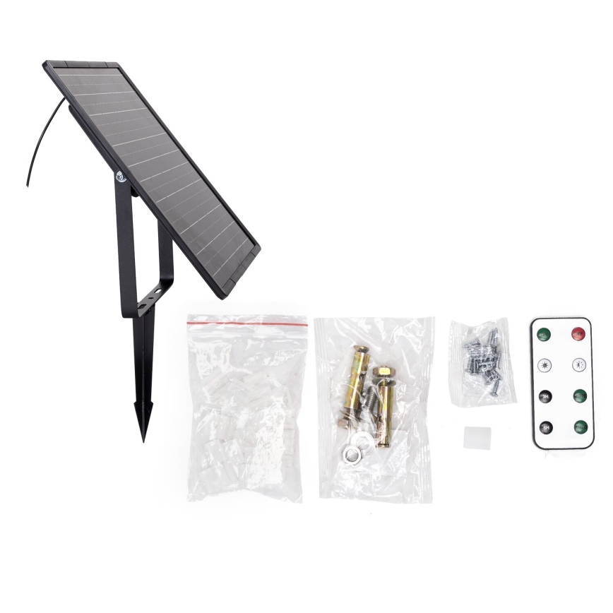 Aigostar - LED Tira solar regulable LED/20W/3,2V 20 m 2700K IP65 20000 mAh + control remoto
