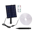 Aigostar - LED Tira solar regulable LED/5W/3,2V 5 m 6500K IP65 4000 mAh + control remoto