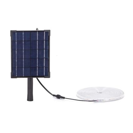 Aigostar - LED Tira solar regulable LED/5W/3,2V 5 m 6500K IP65 4000 mAh + control remoto