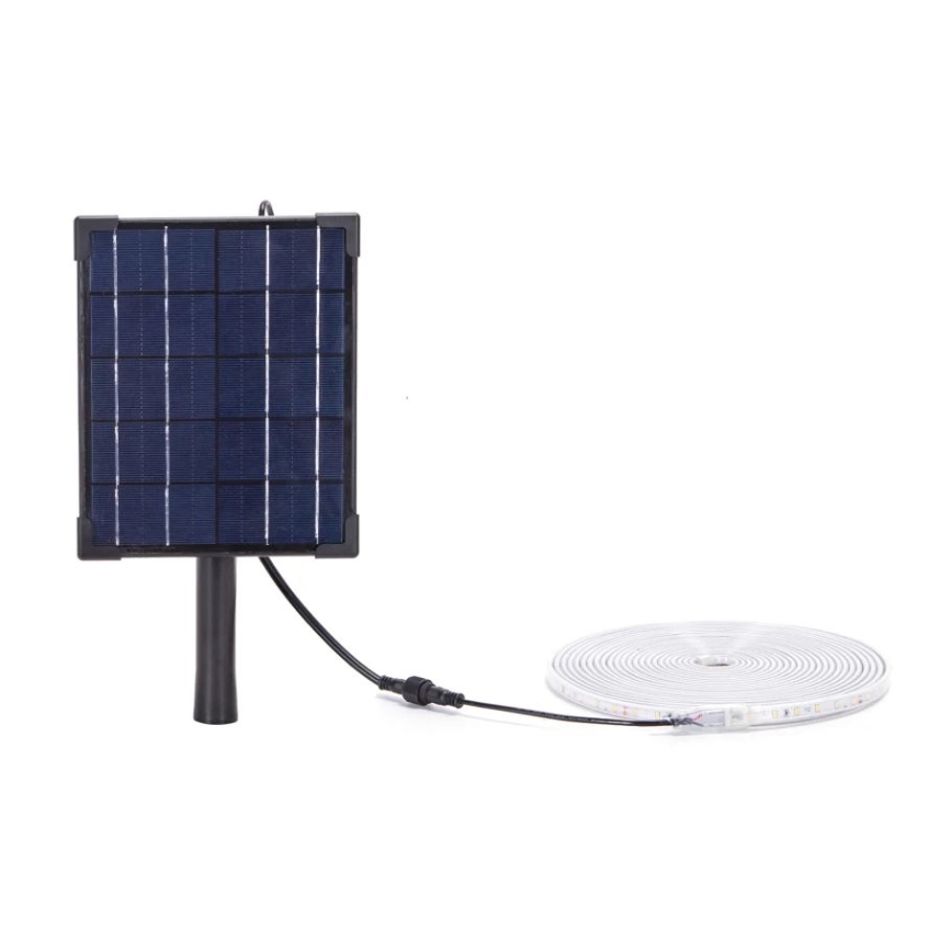 Aigostar - LED Tira solar regulable LED/5W/3,2V 5 m 6500K IP65 4000 mAh + control remoto