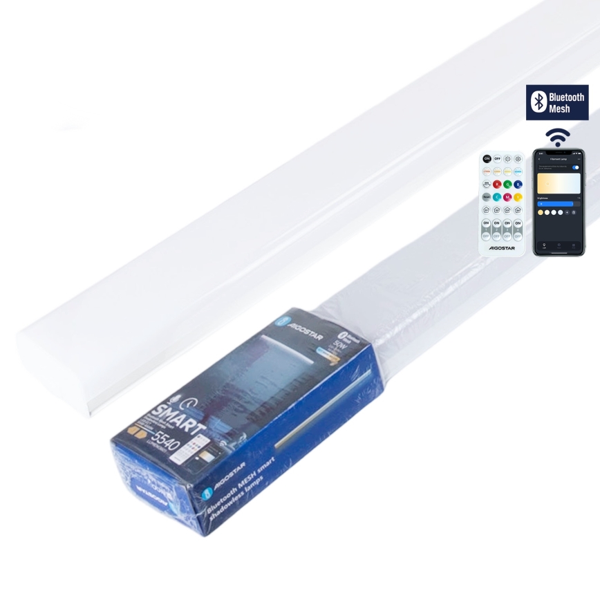 Aigostar - Luminaria LED regulable tipo fluorescente MESH LED/50W/230V 3000-6500K + mando a distancia