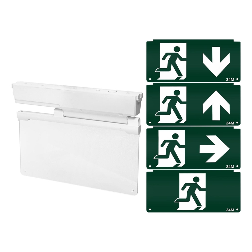 Aigostar - Luz de emergencia LED EMERGENCY EXIT LED/3,6W/230V 6500K 500mAh