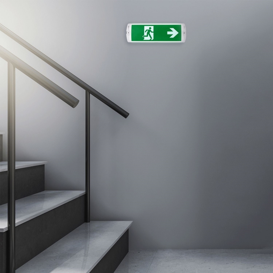 Aigostar - Luz de emergencia LED EMERGENCY EXIT LED/4W/230V IP65 6500K 600mAh