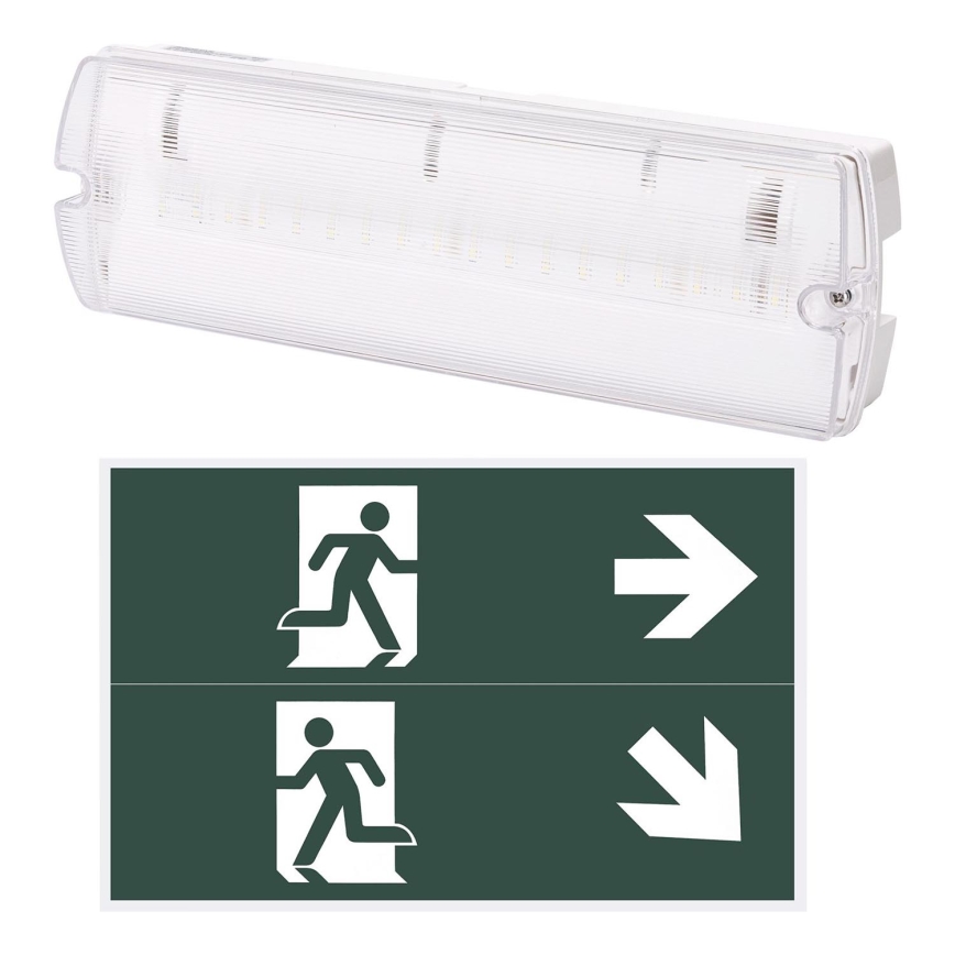 Aigostar - Luz de emergencia LED EMERGENCY EXIT LED/4W/230V IP65 6500K 600mAh