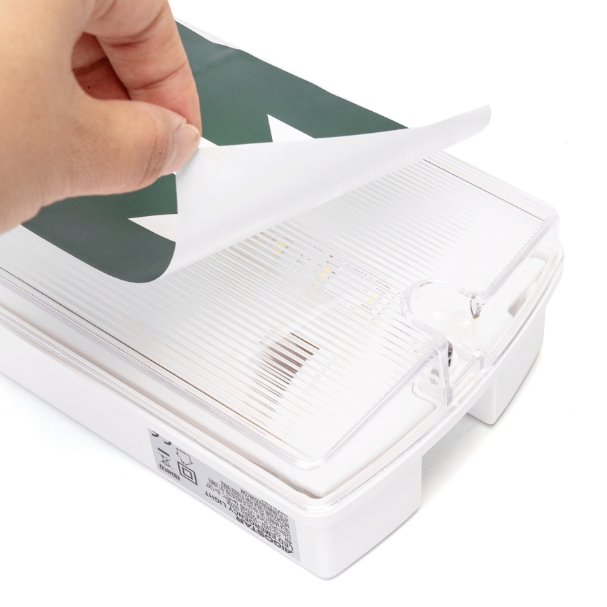 Aigostar - Luz de emergencia LED EMERGENCY EXIT LED/4W/230V IP65 6500K 600mAh