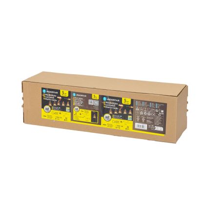 Aigostar - Luz de navidad LED solar LED/0,054W/1,2V 1m IP65 blanco cálido