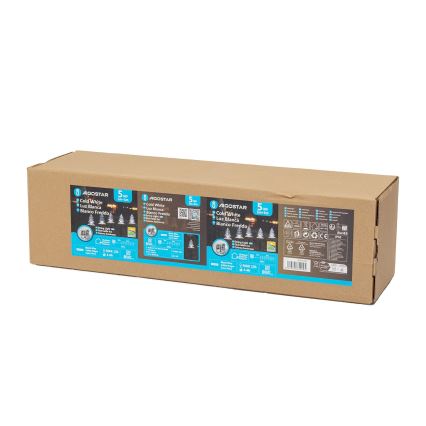 Aigostar - Luz de navidad LED solar LED/0,054W/1,2V 1m IP65 blanco frío