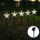 Aigostar - Luz de Navidad solar LED LED/0,054W/1,2V 1m IP65 800 mAh blanco frío
