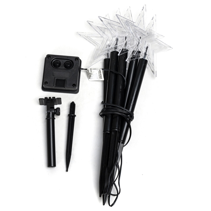 Aigostar - Luz de Navidad solar LED LED/0,054W/1,2V 1m IP65 800 mAh blanco frío