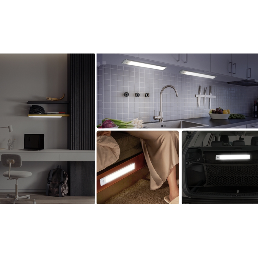 Aigostar - Iluminación LED recargable para muebles con sensor LED/1,5W/5V 4000K