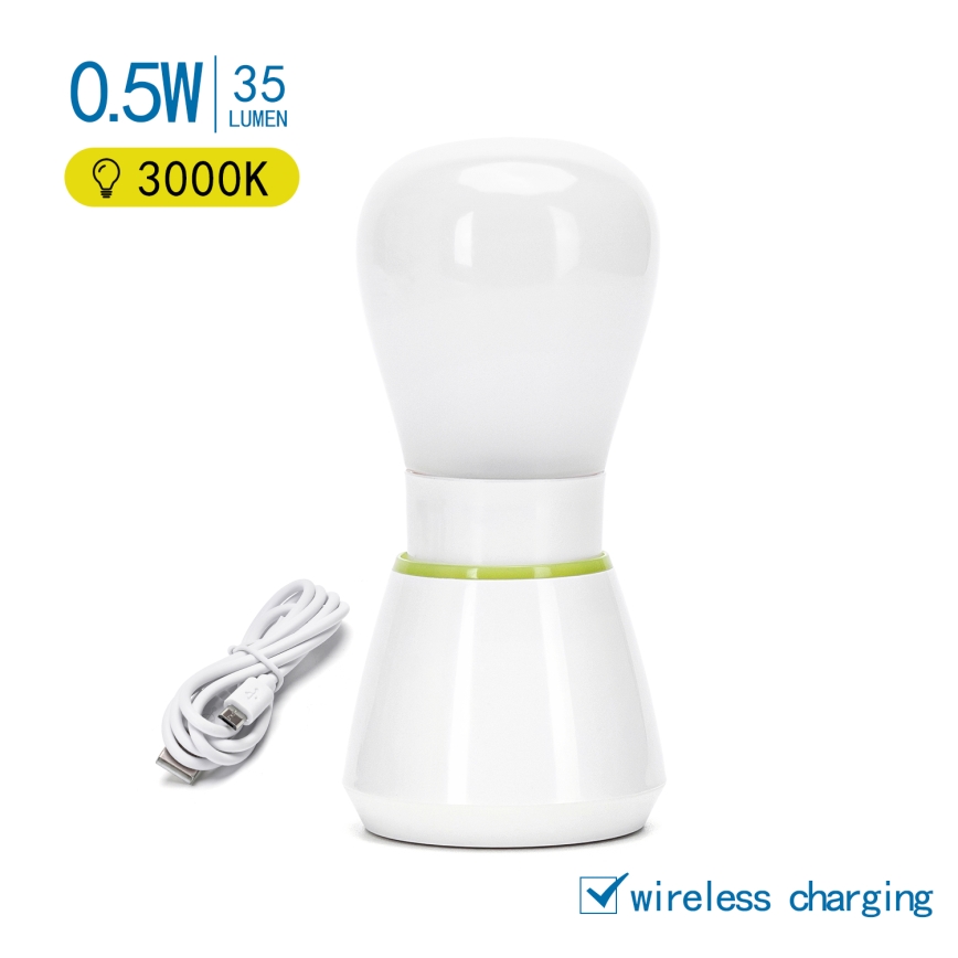 Aigostar - Luz nocturna LED recargable LED/0,5W/5V 3000K 650mAh