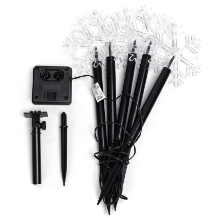 Aigostar - Luz solar navideña LED LED/0,054W/1,2V 1m 800 mAh IP65 blanco frío