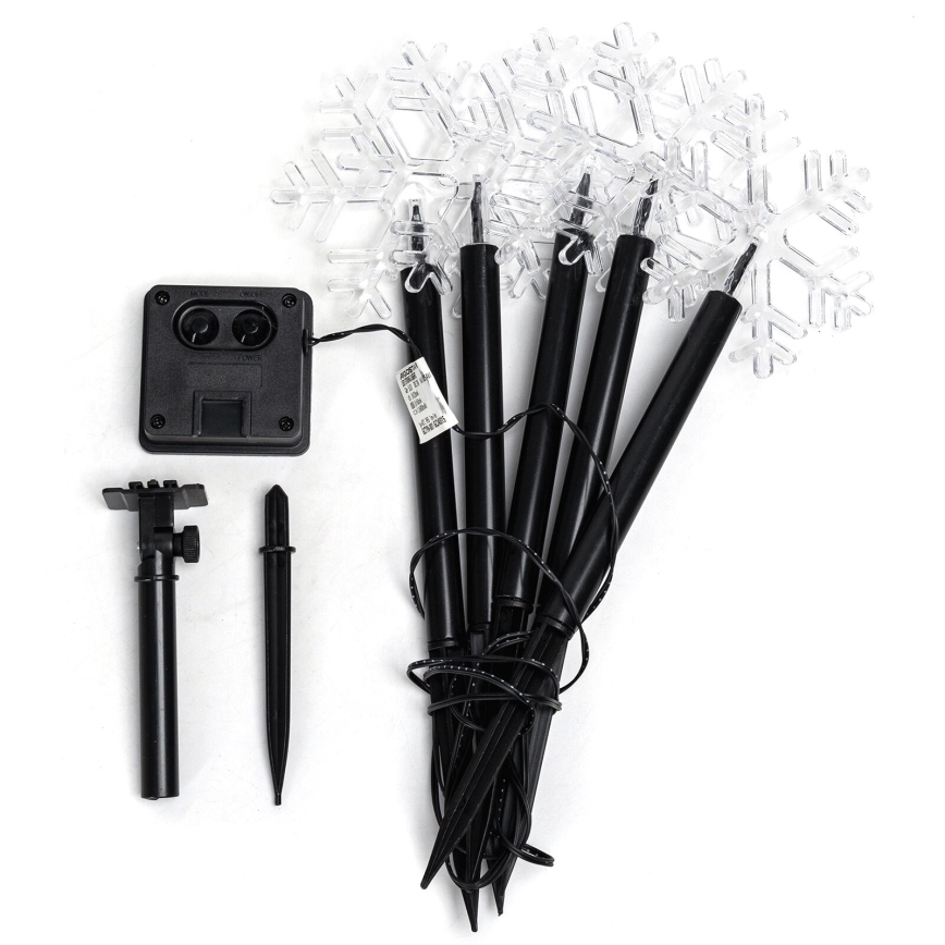 Aigostar - Luz solar navideña LED LED/0,054W/1,2V 1m 800 mAh IP65 blanco frío