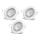 Aigostar - Pack 3x luminarias empotradas LED 1xGU10/4,5W/230V 6500K blancas