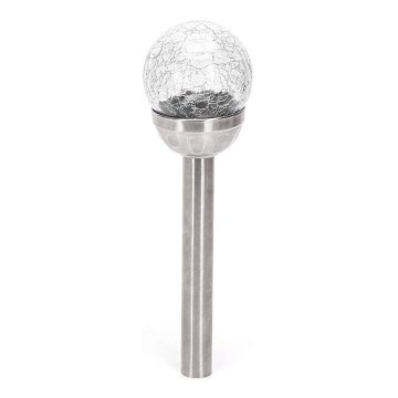 Aigostar - Pack de 6 luminarias solares LED, 2 V, 6500 K, IP44, 40 mAh, color plata