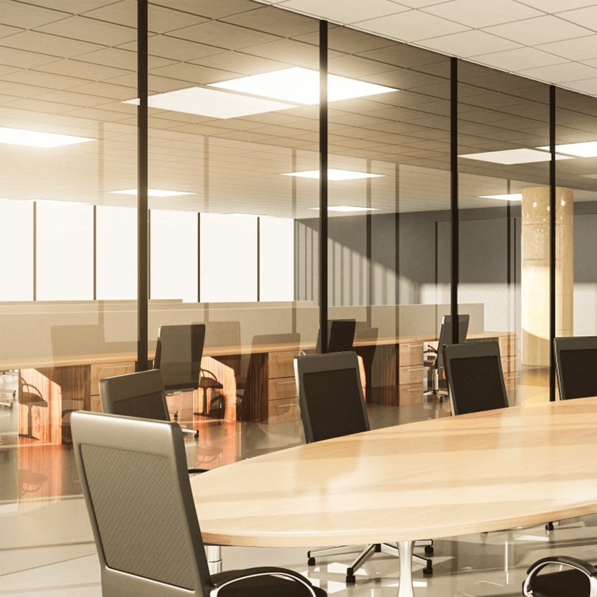 Aigostar - Panel LED de superficie/28W/230V High Efficiency UGR19 3000K 59,5x59,5 cm