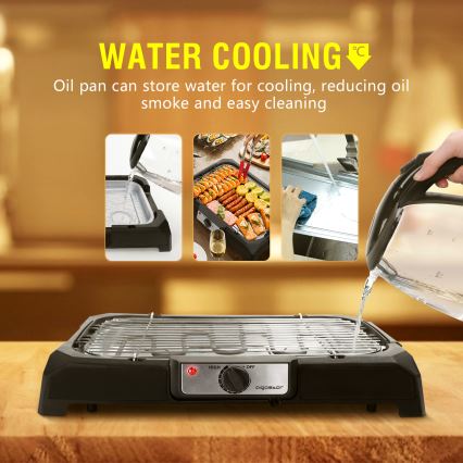 Aigostar - Parrilla eléctrica de sobremesa 2000W/230V