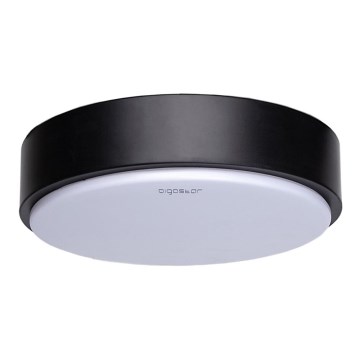 Aigostar - Plafón LED/12W/230V 3000K 23 cm negro