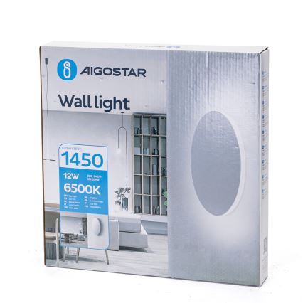 Aigostar - Plafón LED/12W/230V 6500K Ø 25 cm