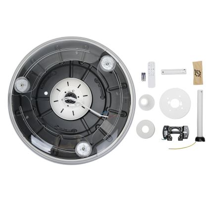 Aigostar - LED Plafón regulable con ventilador MESH LED/50W/230V 2700-6500K blanco + control remoto
