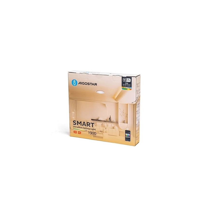 Aigostar - Plafón LED RGBW regulable LED/22W/230V 2700-6500K Wi-Fi