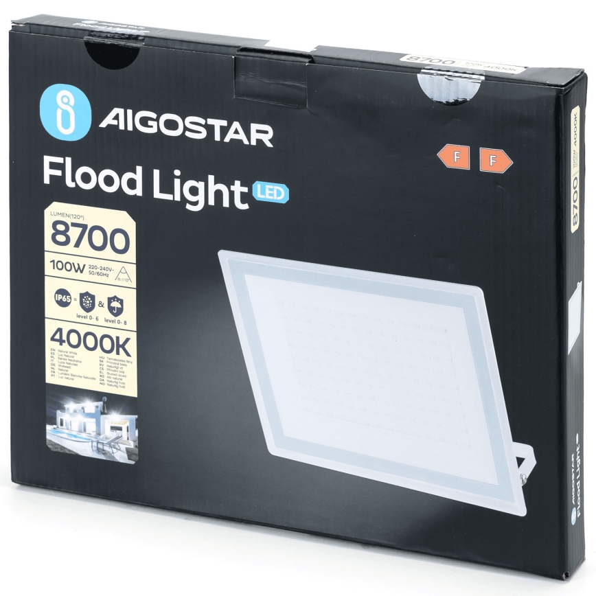 Aigostar - Proyector LED 100W/230V 4000K IP65