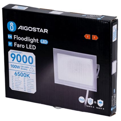 Aigostar - Proyector LED/100W/230V 6500K IP65