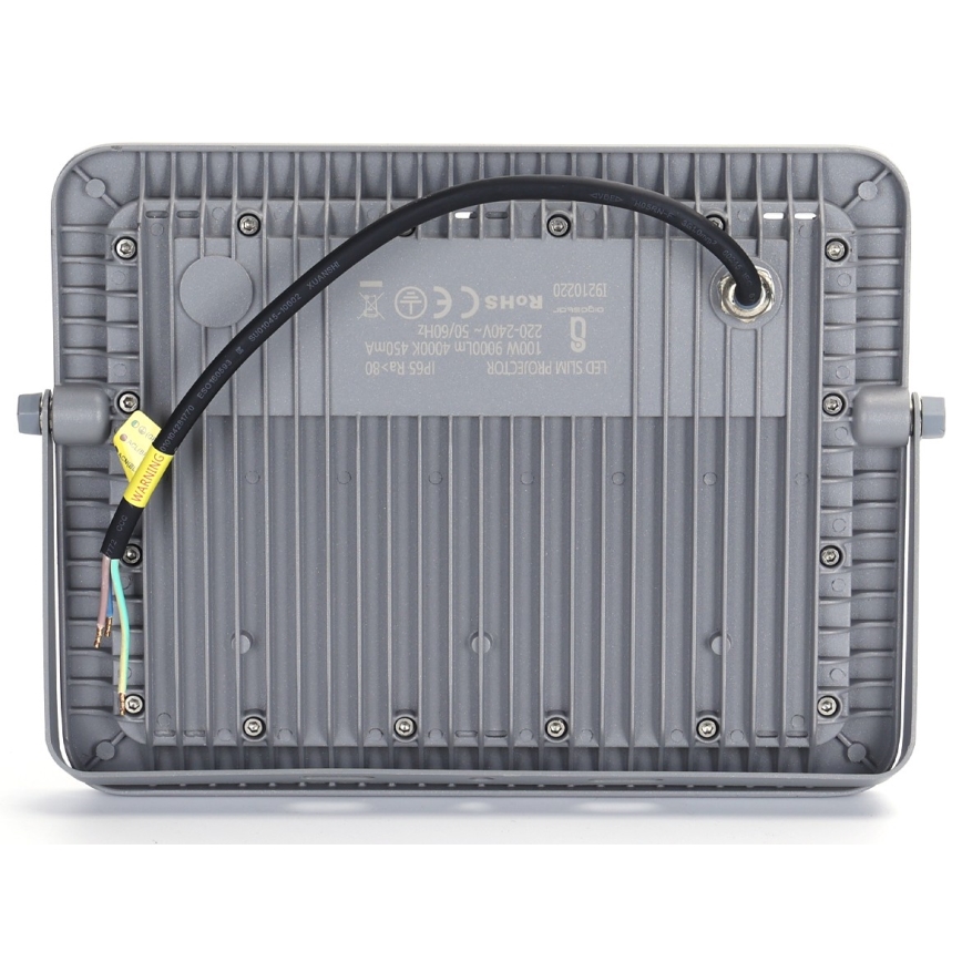 Aigostar - Proyector LED LED/100W/230V gris 4000K IP65