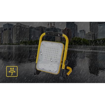 Aigostar - Proyector LED recargable y regulable LED/100W/5V 6500K IP65 15000 mAh