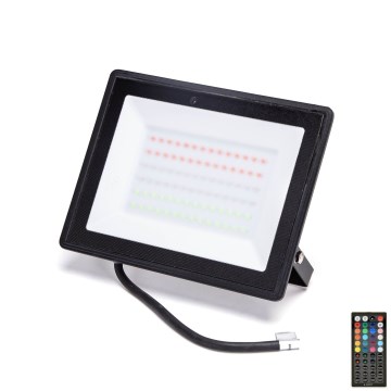 Aigostar - Proyector LED RGBW regulable 50W/230V IP65 + mando a distancia