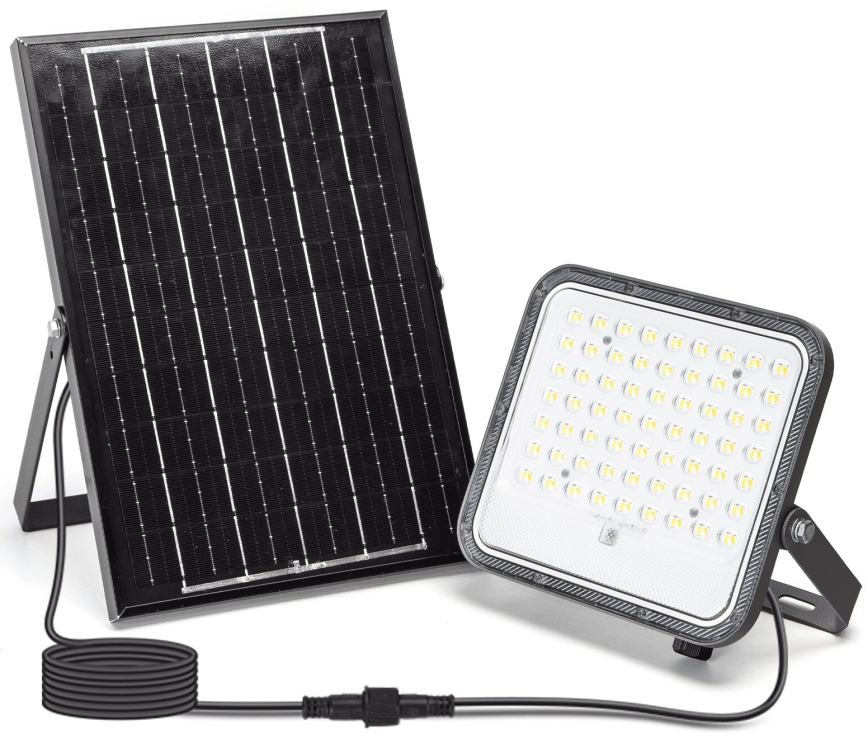 Aigostar - Proyector solar LED regulable LED/100W/3,4V 3000/4000/6500K IP66 8000 mAh + control remoto