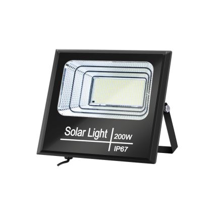 Aigostar - Proyector solar LED regulable LED/200W/3,2V IP67 25000 mAh + control remoto