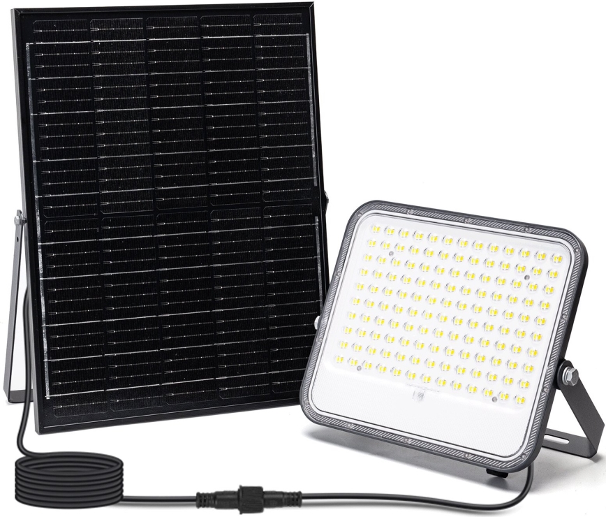 Aigostar - Proyector solar LED regulable LED/200W/3,4V 3000/4000/6500K IP66 16000 mAh + mando a distancia