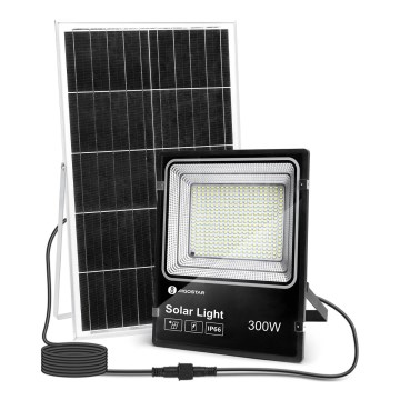 Aigostar - Proyector solar LED regulable LED/300W/3,2V IP66 25000 mAh + control remoto