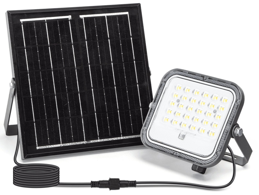 Aigostar - Proyector solar LED regulable LED/50W/3,4V 3000/4000/6500K IP66 4000 mAh + mando a distancia