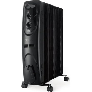 Aigostar - Radiador de aceite de 11 aletas 2300W/230V negro
