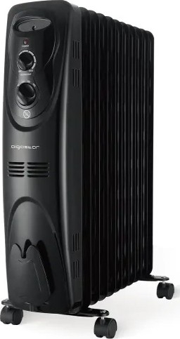 Aigostar - Radiador de aceite de 11 aletas 2300W/230V negro