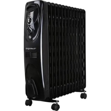 Aigostar - Radiador de aceite de 13 elementos 2500W/230V negro