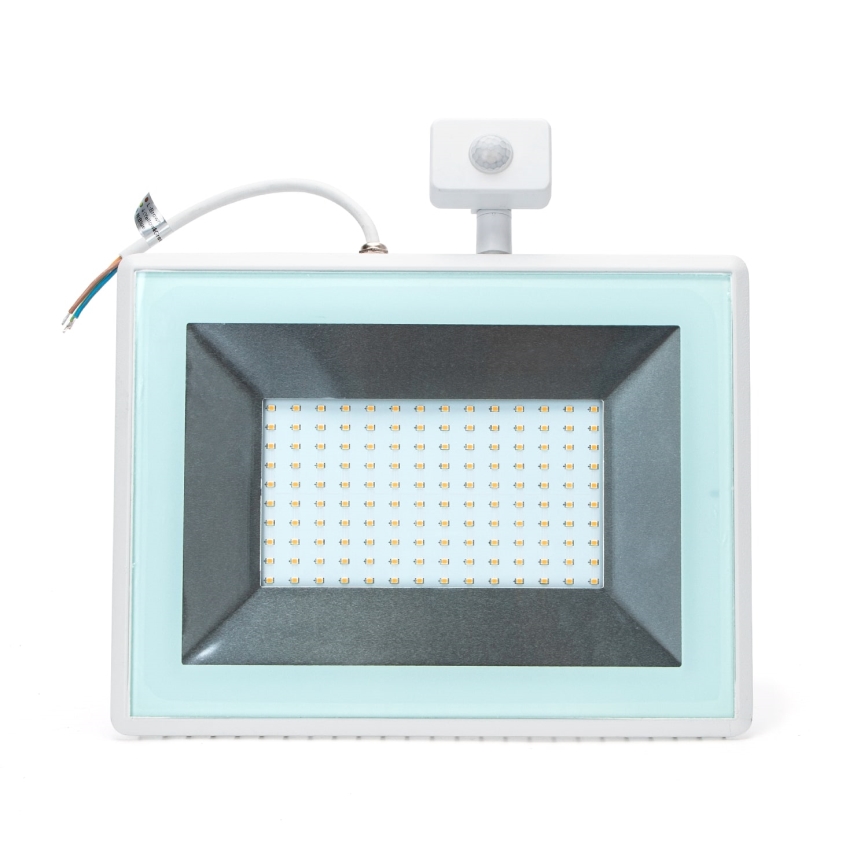 Aigostar - Reflector LED con sensor LED/100W/230V 4000K IP65 blanco