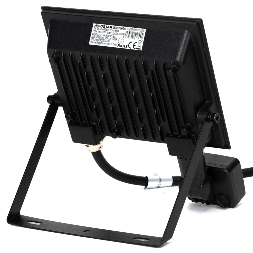 Aigostar - Reflector LED con sensor LED/30W/230V 4000K IP65