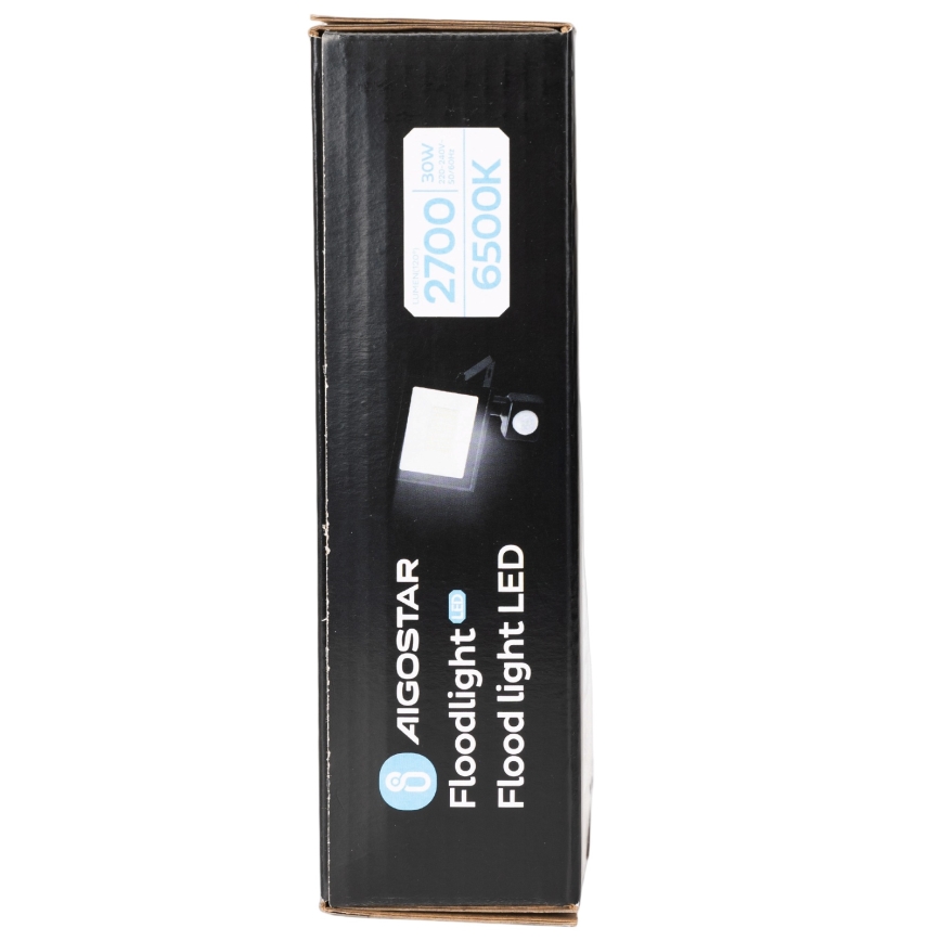 Aigostar - Reflector LED con sensor LED/30W/230V 6500K IP65