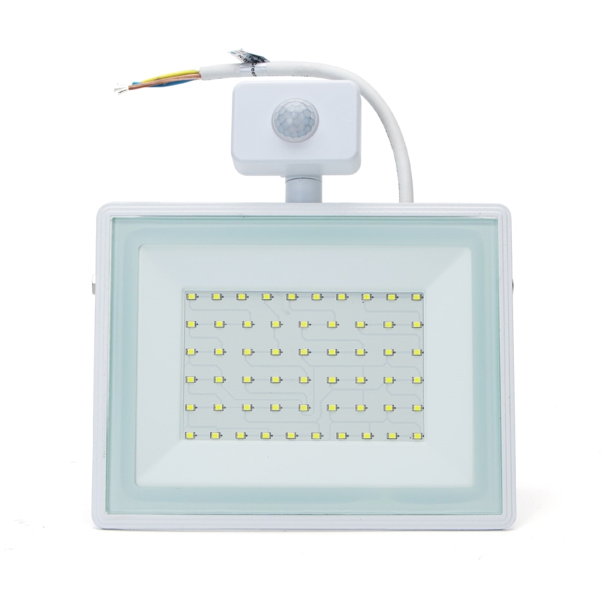 Aigostar - Reflector LED con sensor LED/50W/230V 6400K IP65 blanco