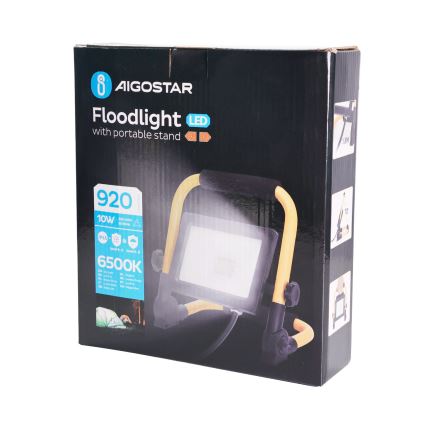 Aigostar - Reflector LED con soporte LED/10W/230V 6500K IP65