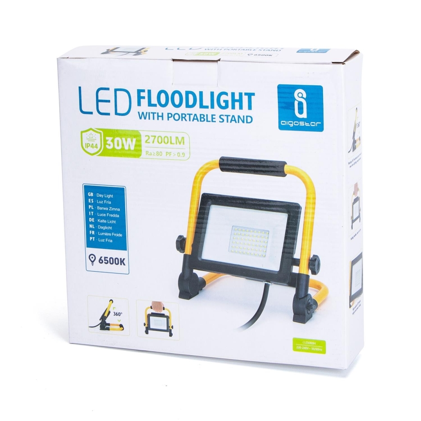 Aigostar - Reflector LED con soporte LED/30W/230V IP44