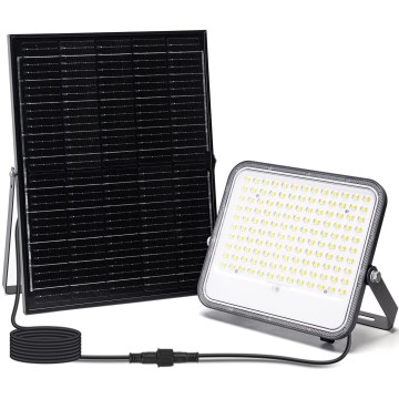 Aigostar - Reflector solar LED regulable LED/200W/3,4V 3000/4000/6500K IP66 16000 mAh + mando a distancia